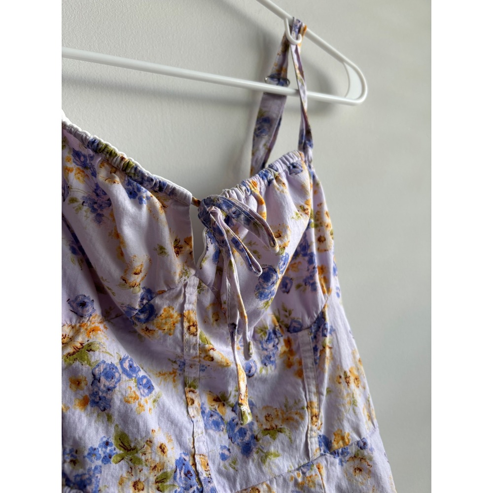 Haute Monde Lavender Floral Midi Dress Women Size L - Picture 3 of 8